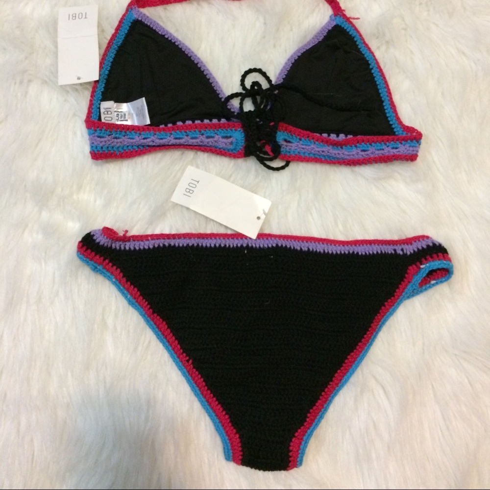 TOBI crochet Bikini bottom and top